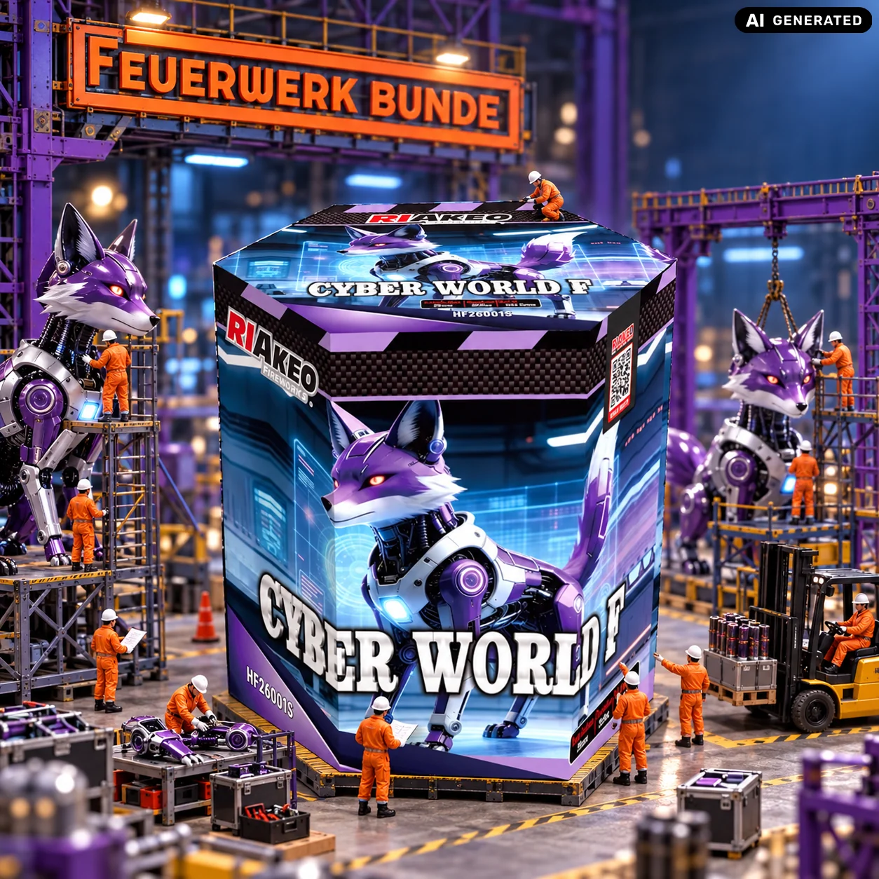 Cyber World Lila Fuchs